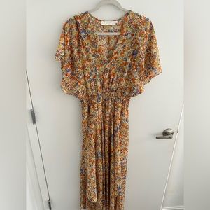 ASTR the label floral midi dress